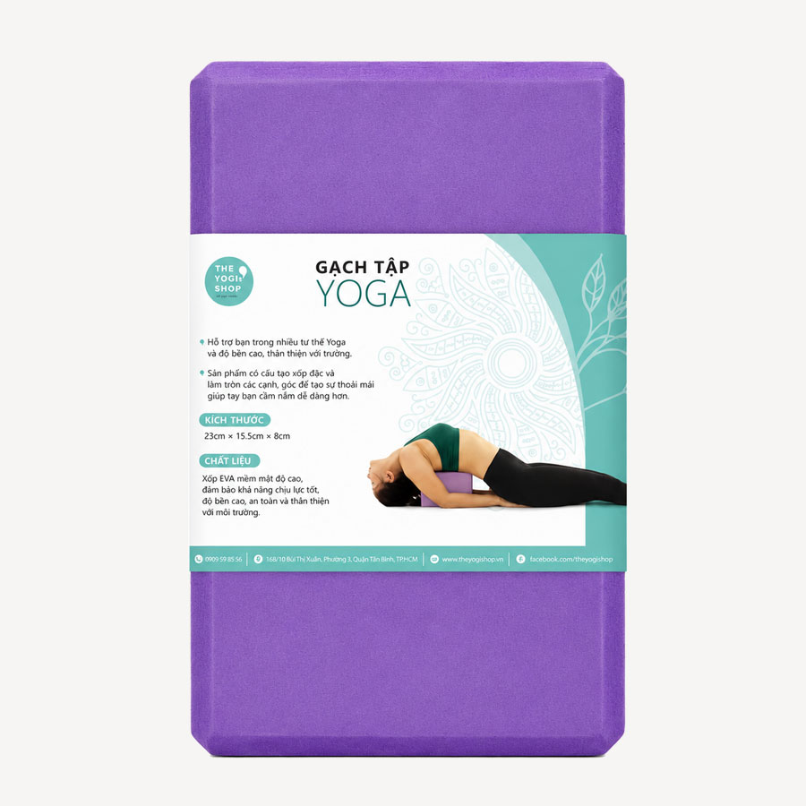 Gạch Yoga EVA Classic 8.5cm – Tím