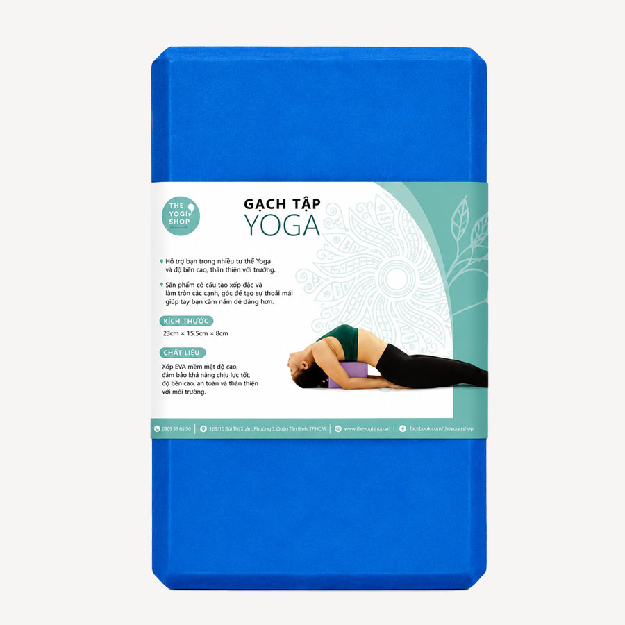 Gạch Yoga EVA Classic 8.5cm – Xanh Dương