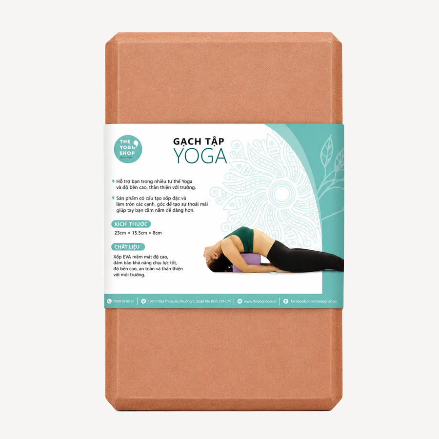 EVA Yoga Block Classic 8.5cm – Clay Orange