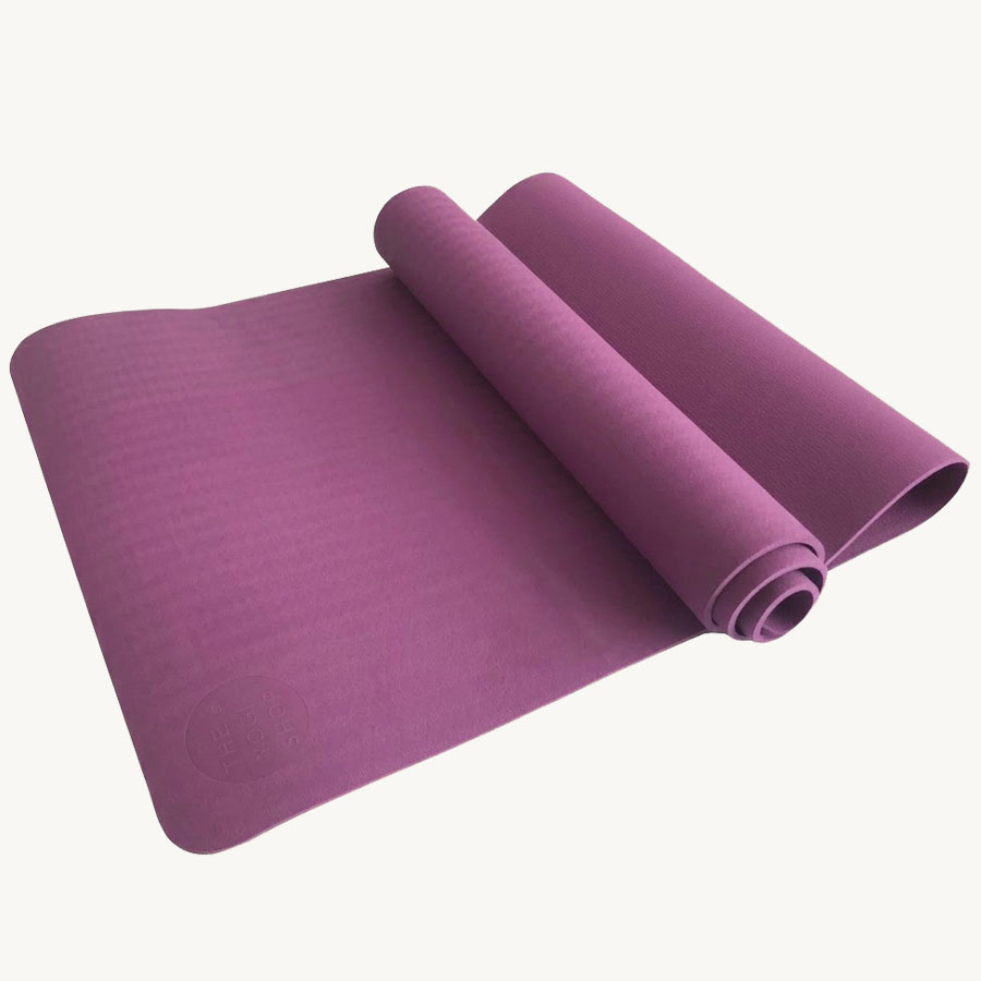 Thảm Yoga Cao Su TPE – 6mm – Tím Mận