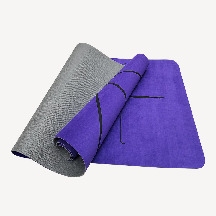 Thảm Yoga Microfiber Định Tuyến – Tím