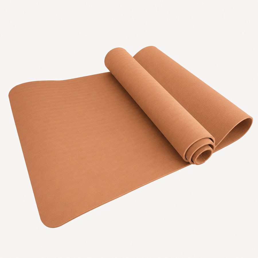TPE Pitta Yoga Mat –  6mm – Clay Orange