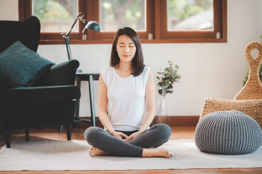 Không gian thiền yên tĩnh giúp người tập tăng khả năng tập trung