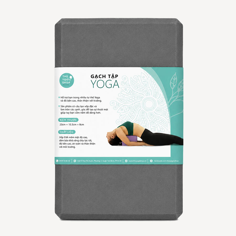 Gạch Yoga EVA Classic 8.5cm – Xám